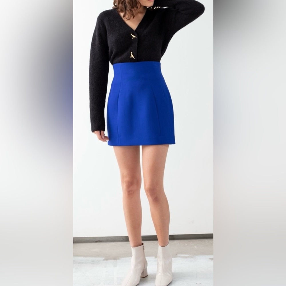 & other stories | Structured High Waisted Mini Skirt Size 6